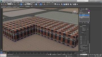 3ds Max - Creating City Blocks - Part 19 -Simple Extrusions on a Low-poly Building