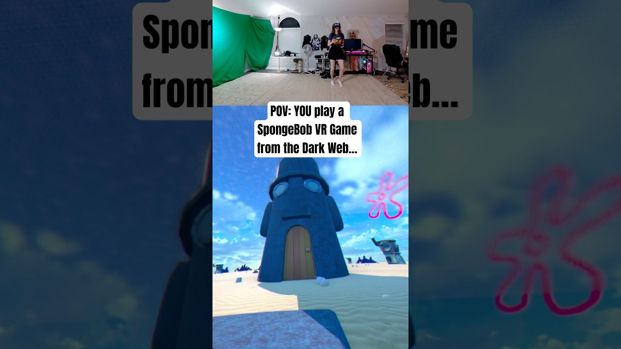 Когда ты играешь в игру SpongeBob VR из Dark Web 