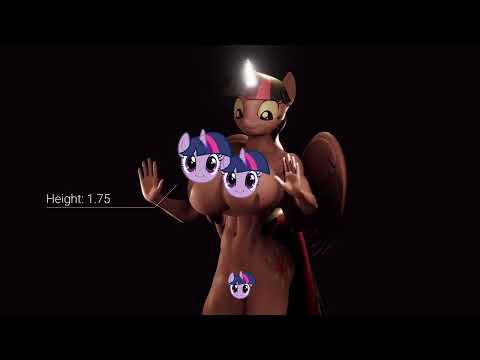 My Little Pony Twilight Growth - Censored version [Animation Test]