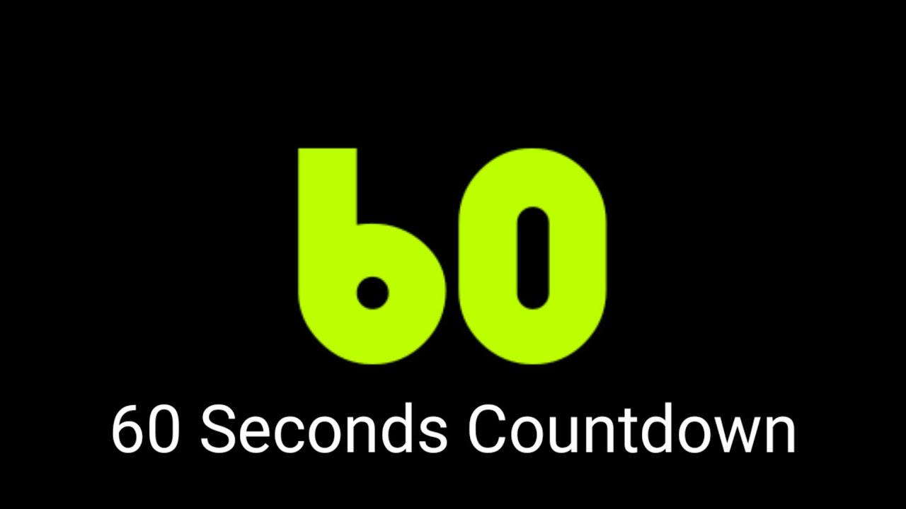 60 Seconds Countdown (More Comments) - YouTube