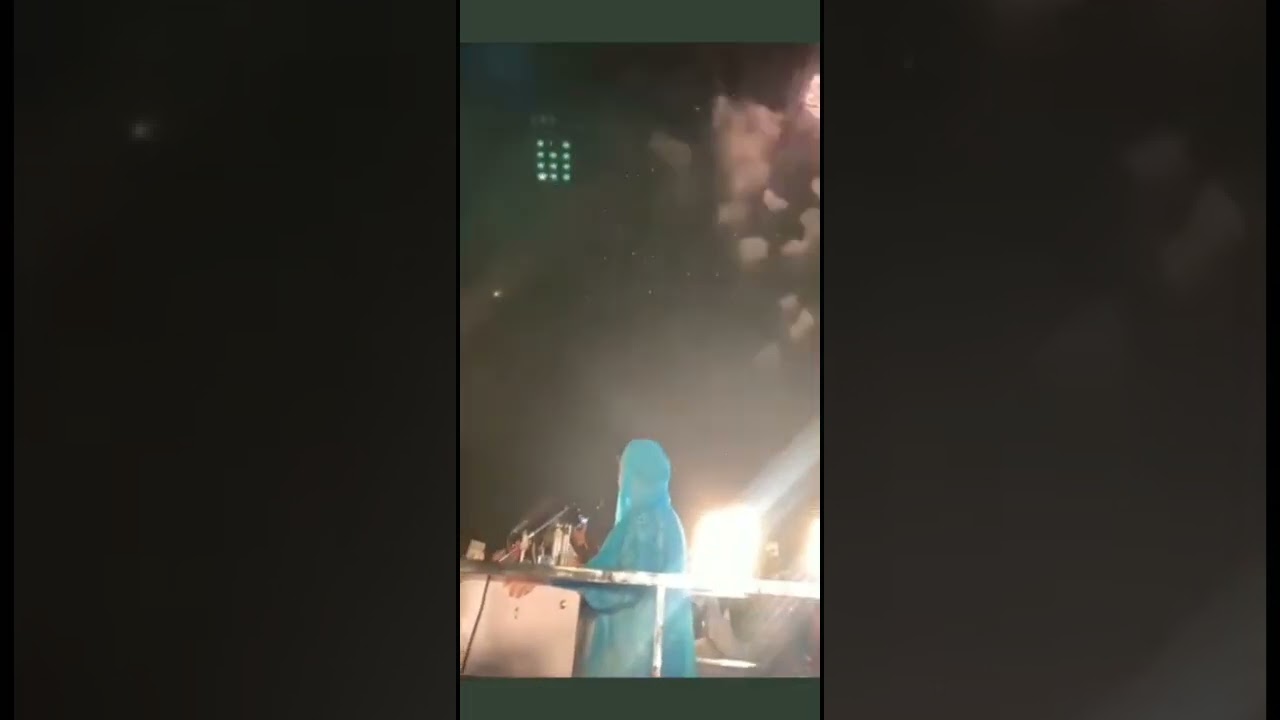 Maryam Nawaz Sharif beautiful fireworks sence in Kotla Gujrat pmln jalsa 