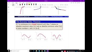 4 2 Maximum and Minimum Values, Part Two, Fermat's and Extreme Value Theorems