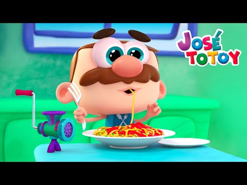 José Totoy, the Glutton and the Pasta Story Every Day | Cartoons for Kids in German