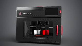 Raise3D E2 3D-Drucker Produktvideo - Features IDEX Calibration Airfilter Mirror Duplicate Mode