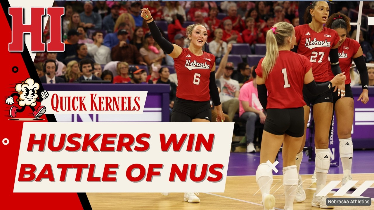Nebraska Volleyball Sweeps Battle of NUs | Quick Kernels