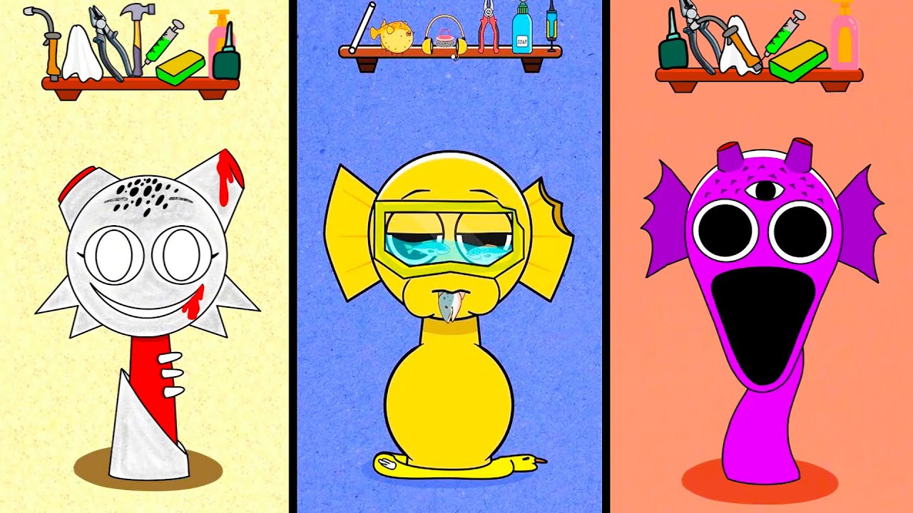 Ohh NO !! HELP Sprunki | Incredibox Sprunki SURVIVED Animation ! 🟢 #sprunki #incredibox