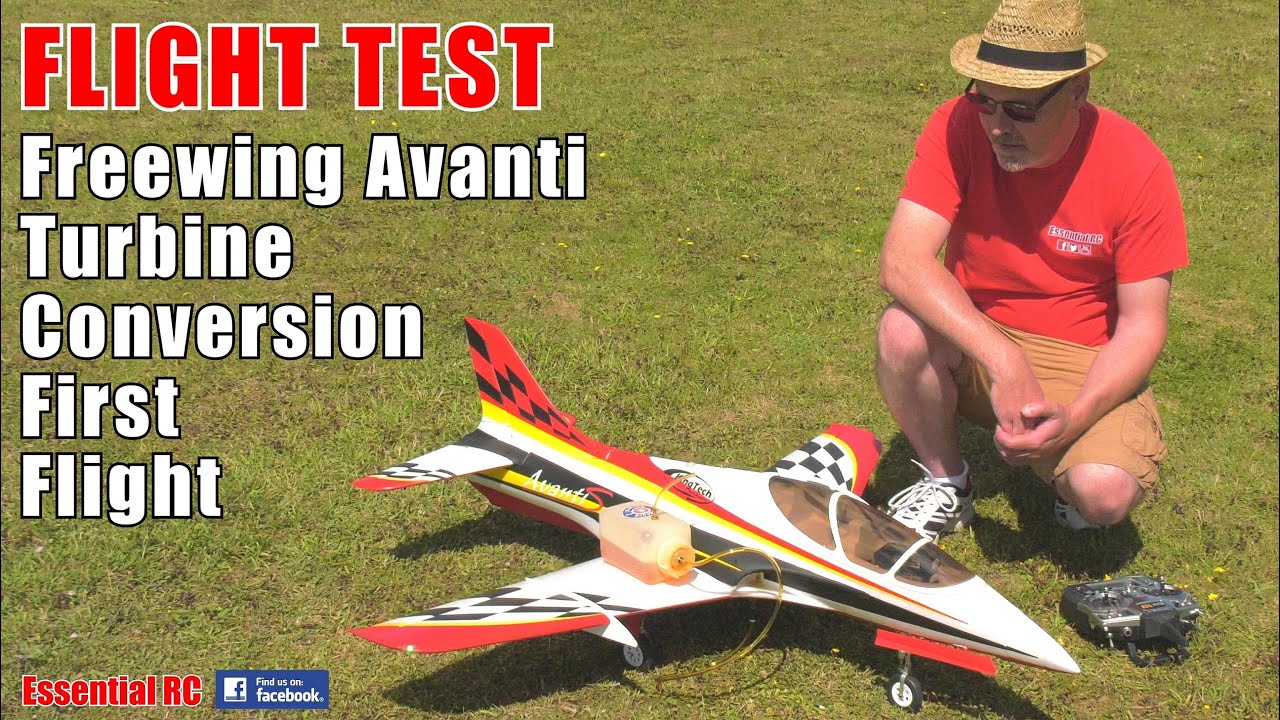 EDF to TURBINE FOAM JET CONVERSION FIRST FLIGHT Freewing Avanti EDF