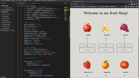 Fruit Shop (Javascript project)