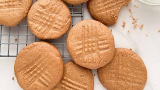 2 Ingredient Peanut Butter Cookies