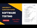 tybsc software testing latest university question paper 2022|| (New CBCS 2019 Pattern)