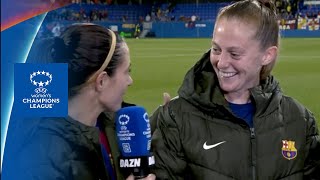 BARCELONA VS. BENFICA | Aitana Bonmatí and Kiera Walsh post-match interview