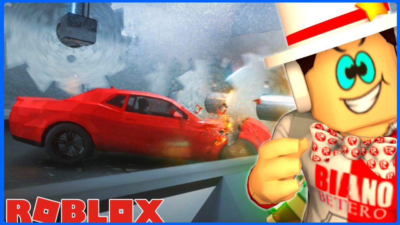 Roblox - QUEBREI MEU CARRO !! ( Roblox Car crushers ) 