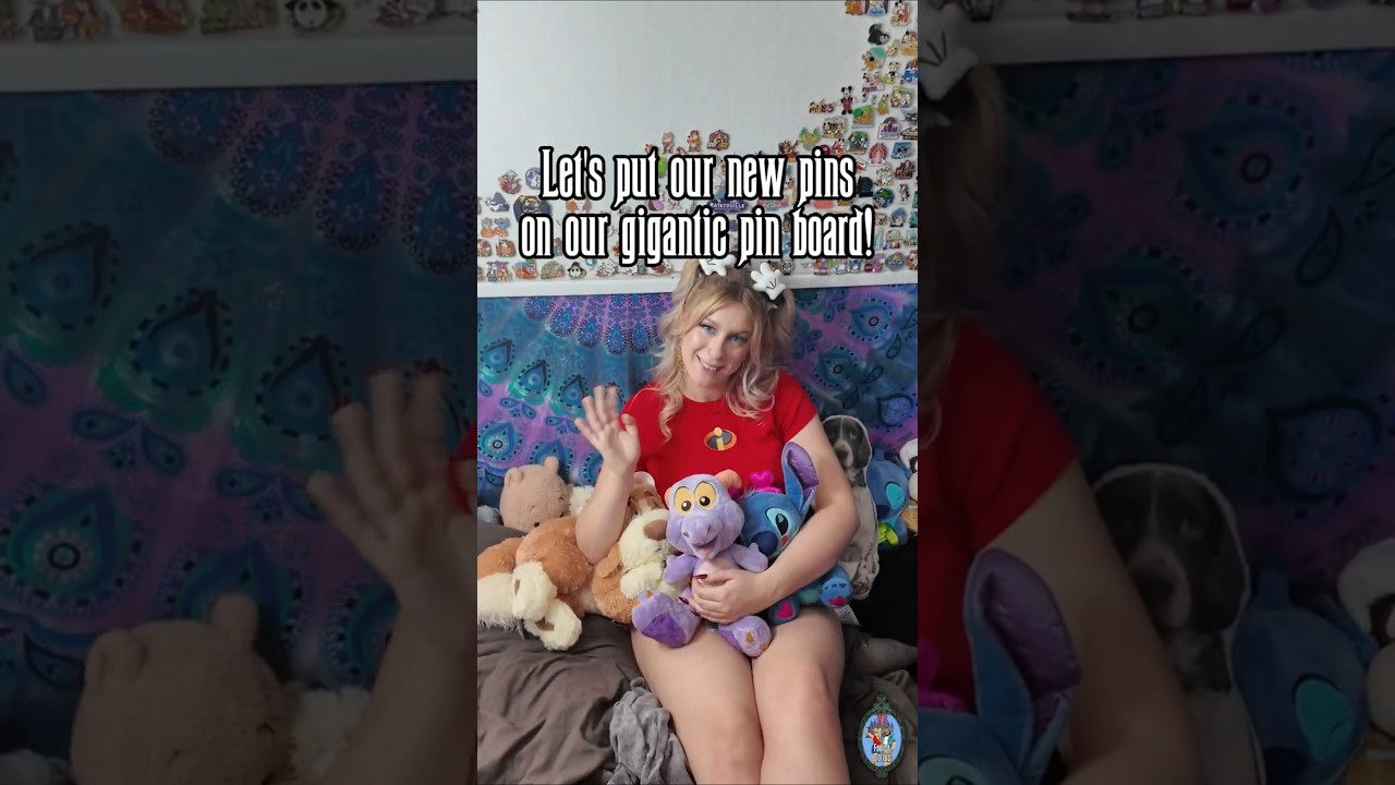 New Disney Pins on Our Gigantic Pin Board