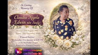 FUNERAL SERVICE  OF  CLAUDIA NIGELA EDWIN NEE SEALY