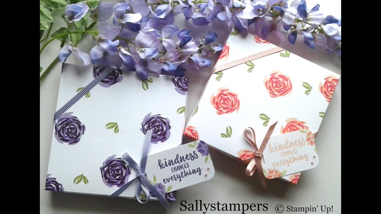 Hand Stamped Gift Box - YouTube