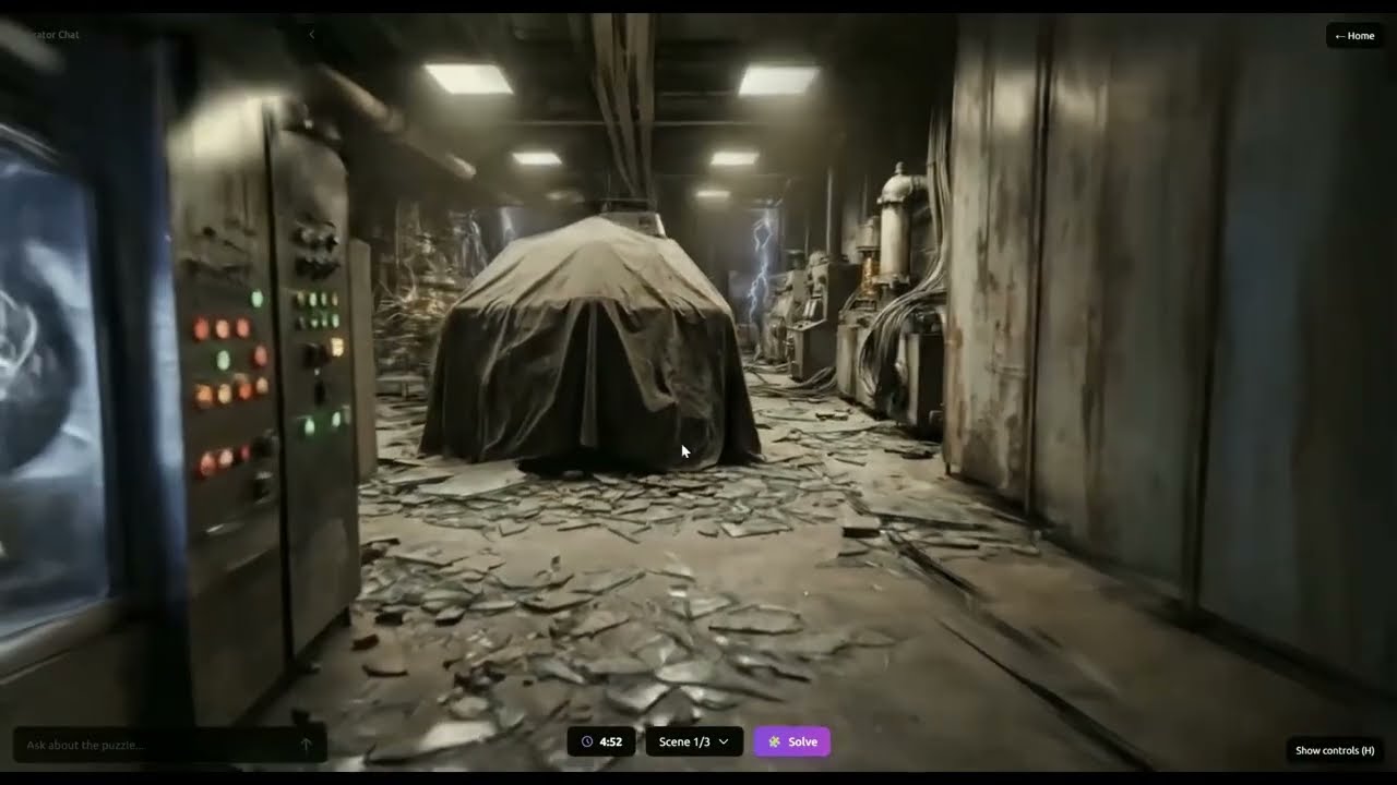 AI Gaussian Splatting World & Puzzle Generator