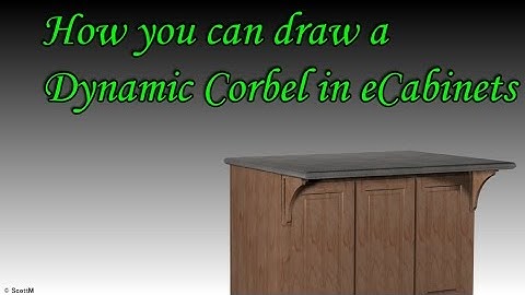 How you can draw a dynamic corbel in eCabinets