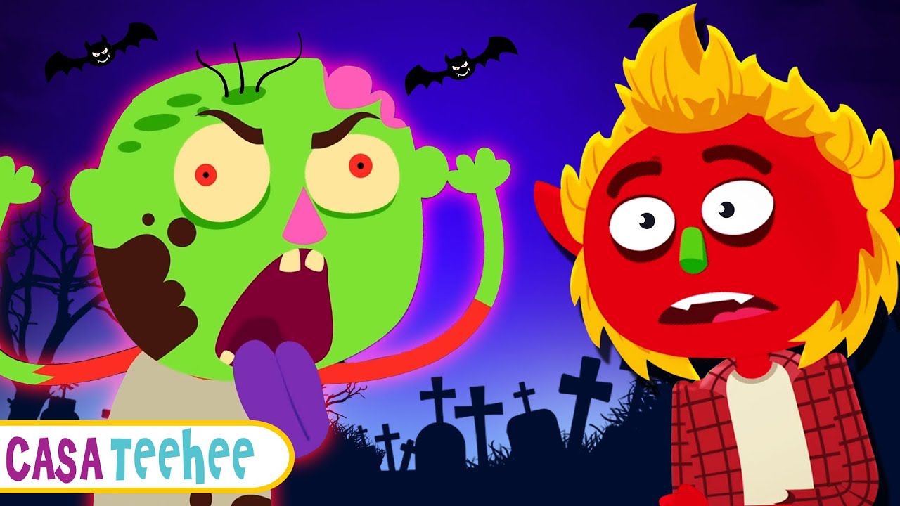 Zumbi Tinha Um Monstrinho | Músicas de Halloween para crianças | Casa Teehee