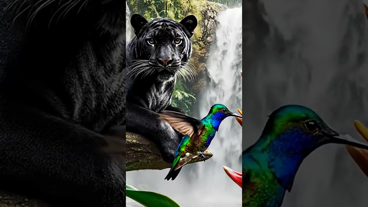 Rare Sightings! Majestic Tiger & Black Panther in the Deep Rainforest 