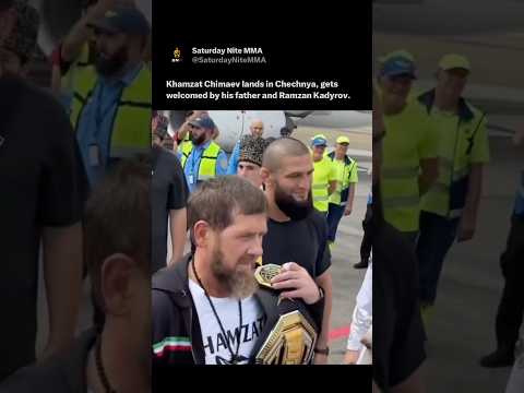 Khamzat Lands In Chechnya Welcomed By Ramzan Kadyrov Ufc Mma Khamzatchimaev 