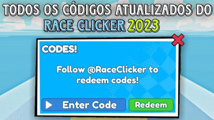 ALL NEW WORKING CODES FOR RACE CLICKER IN 2023! ROBLOX RACE