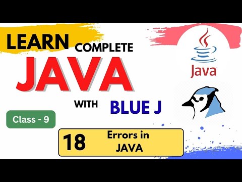 18. Errors in JAVA | Java Complete Course Class 9 ICSE #java #icse #coding #error #logical