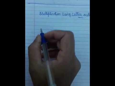 Multiplication using Lattice method(ex.3.1-Q3)