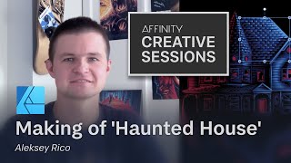 Illustrating a haunted house in Affinity Designer for iPad with Aleksey Rico