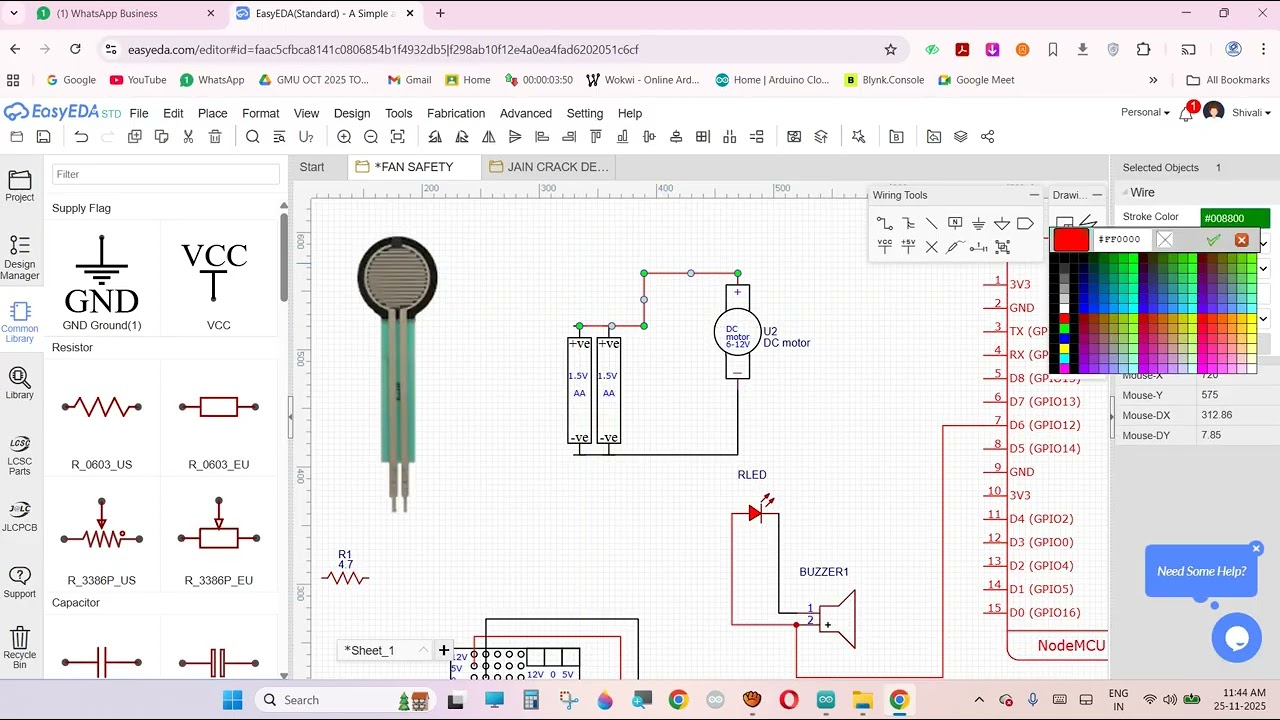 FAN SAFETY CODE AND CIRCUIT