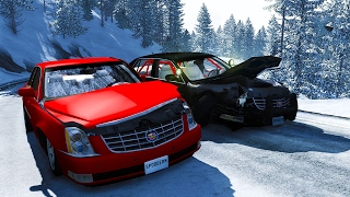 CRASHING A CADDY! - BeamNG Drive Cadillac DTS Car Mod