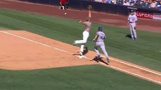 LAD@SD: Dodgers clear the bases on Vincent's error