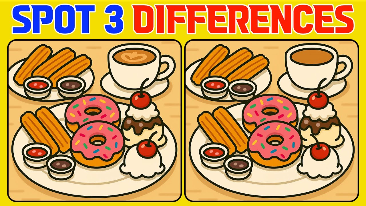 A Fun, Easy Spot the Difference, 5 Quick Puzzles (Normal) - YouTube