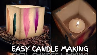 HOW TO MAKE WAX LANTERN CANDLE | EASY CANDLE MAKING | CANDLE MAKING