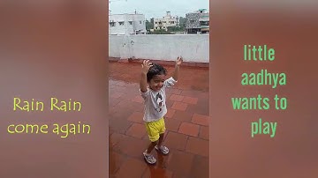 Aww! Cutest Baby Loving and  Playing in Rain-Awesum kid reacion🌧☔ | My Cute Munchkin