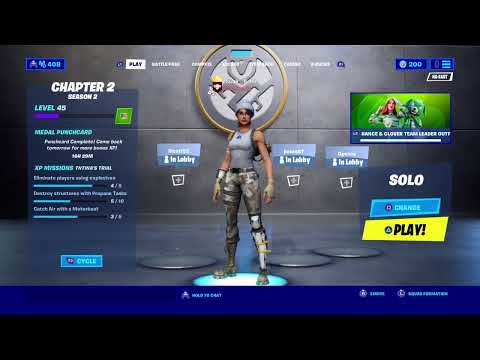 Fortnite Chapter 2 Season 2: Lobby and Social Menu Tour