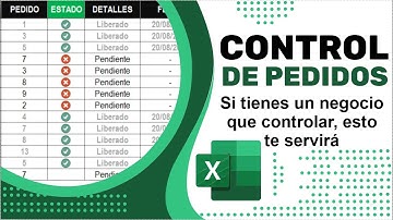 Elaborar un control de pedidos paso a paso en #excel