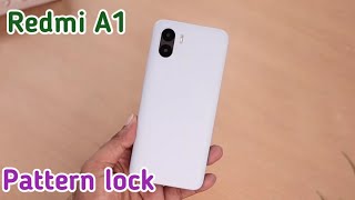 How To Set Screen Lock Pattern In Redmi A1,Screen Lock Password Setting