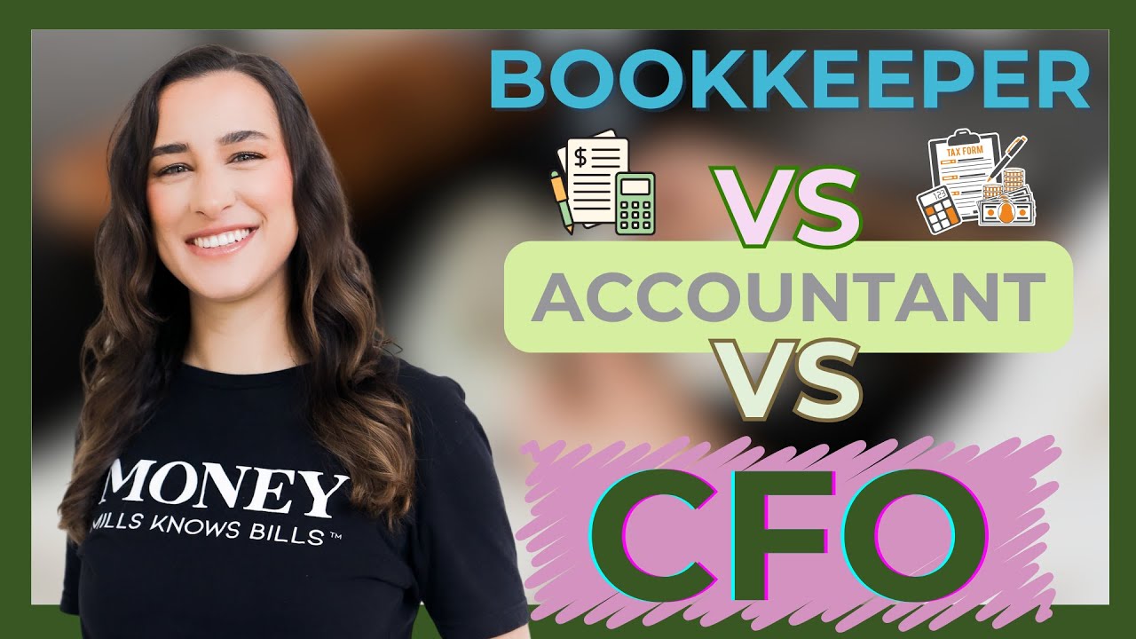 Bookkeeper vs Accountant vs CFO - YouTube