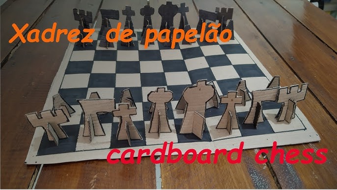 Como fazer a peça Bispo do xadrez - jogo ecológico - peça de papel 