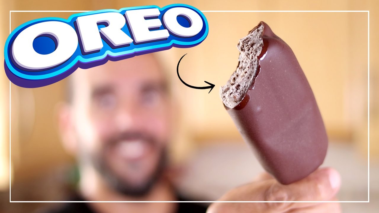 Helado PALITO BOMBON OREO, Sin Máquina y sin Moldes | Postre sin Horno