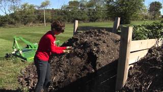 Learn how to compost your garden and lawn waste in own backyard.