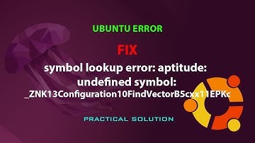 symbol lookup error: aptitude: undefined symbol: _ZNK13Configuration10FindVectorB5cxx11EPKc