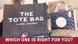 Mini Totes: Which One is Right for You? MARC JACOBS THE MINI TOTE BAG | COACH DEMPSEY 22