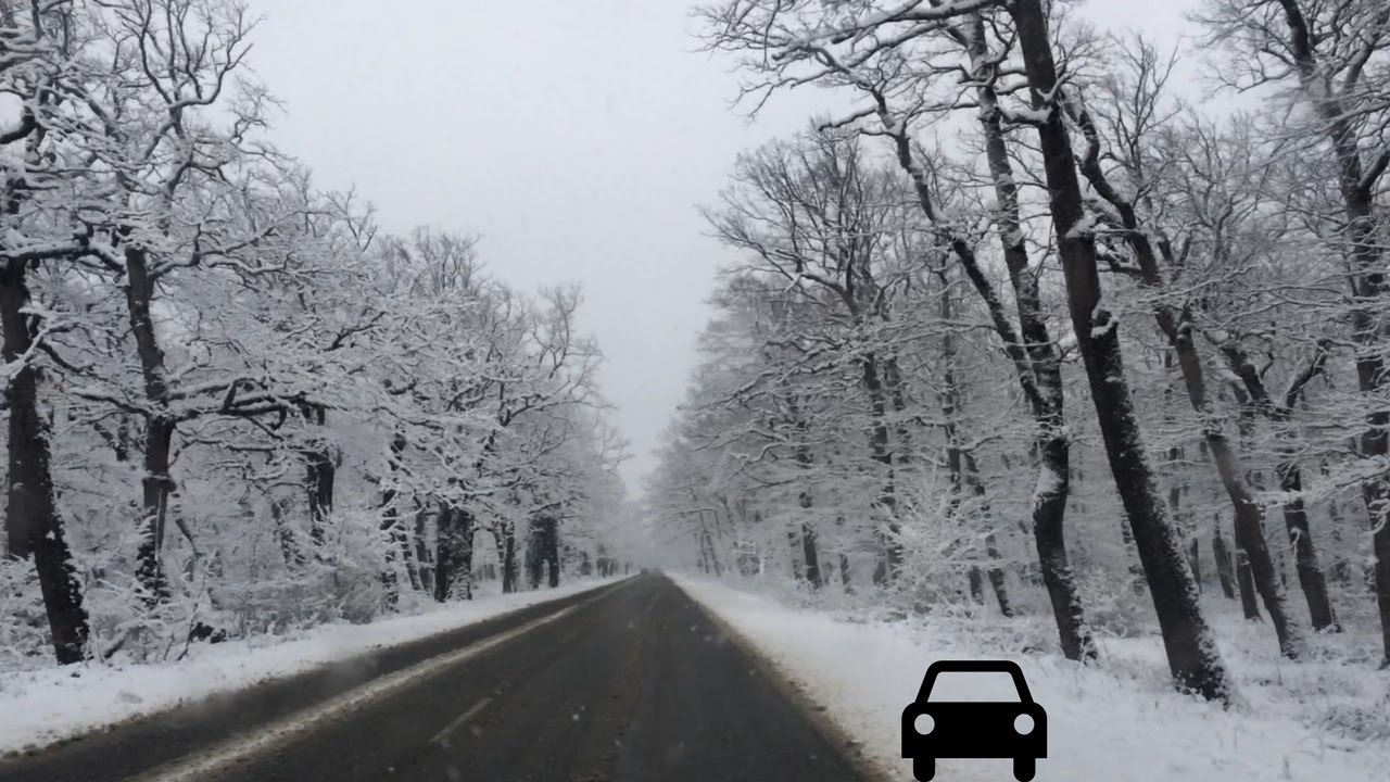 Winter And Snow In Kutaisi, Georgia. Road From Rioni Train Station To