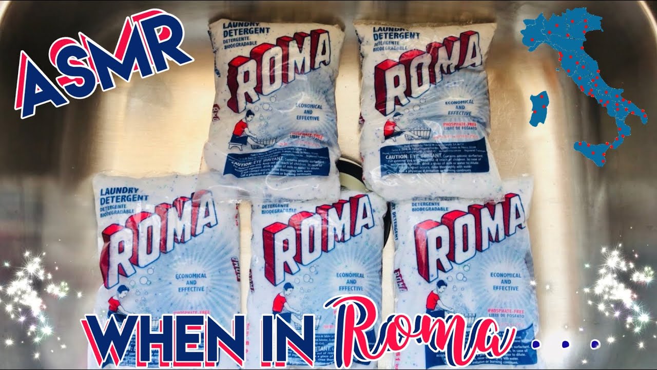 ASMR ❤️ WHEN IN ROMA . . . LAUNDRY PASTE W/ PINE PINALEN 💙
