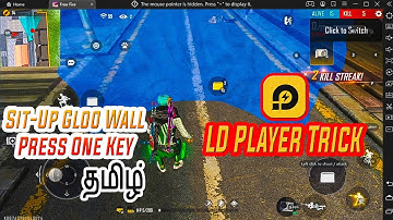 LD Player Best Trick For One Key Sit-Up Gloo Wall  - Free Fire  - TGP StuDio   தமிழ்