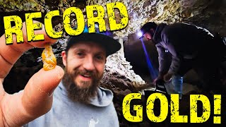 Metal Detecting An Ancient Underground River For Hold Nuggets!