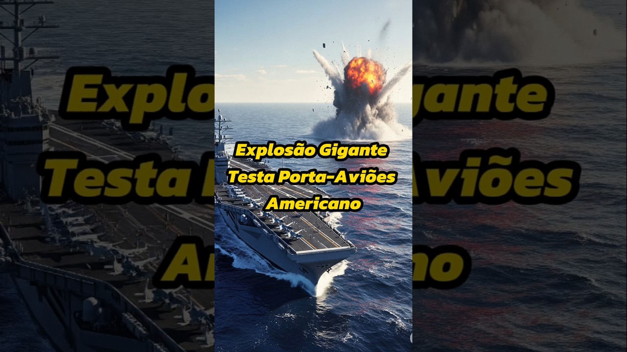 Explosão Gigante Testa Porta-Aviões Americano. 