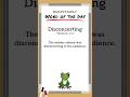 BD: Word of the Day - Disconcerting