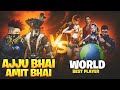 Ajjubhai and Amitbhai vs World Best Player | 2 vs 4 Clash Sqaud | Garena Free Fire